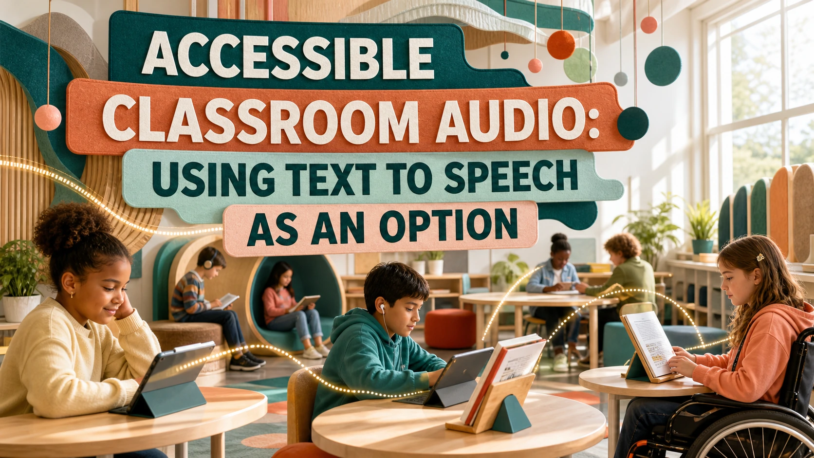 Accessible Classroom Audio: Using Text to Speech as an Option — TtsPlus guide illustration