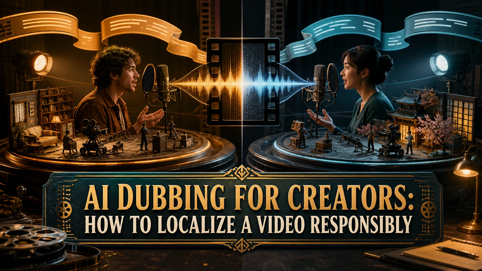 AI Dubbing for Creators: How to Localize a Video Responsibly — TtsPlus guide illustration
