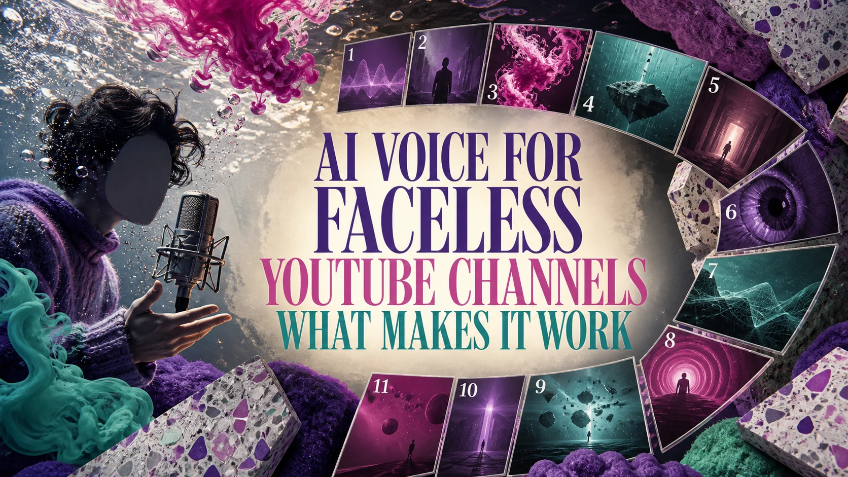 AI Voice for Faceless YouTube Channels: What Makes It Work — TtsPlus guide illustration