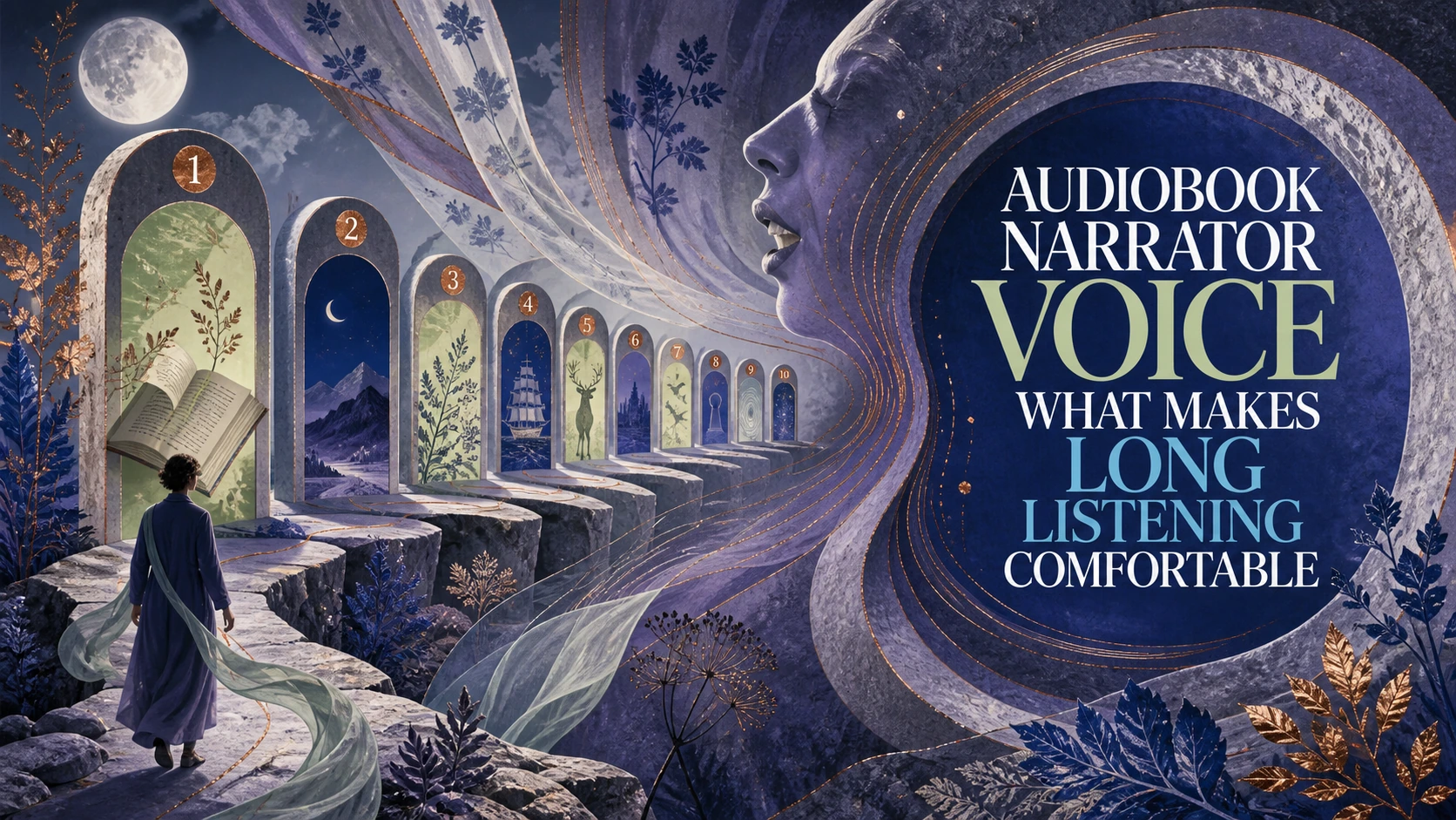 Audiobook Narrator Voice: What Makes Long Listening Comfortable — TtsPlus guide illustration