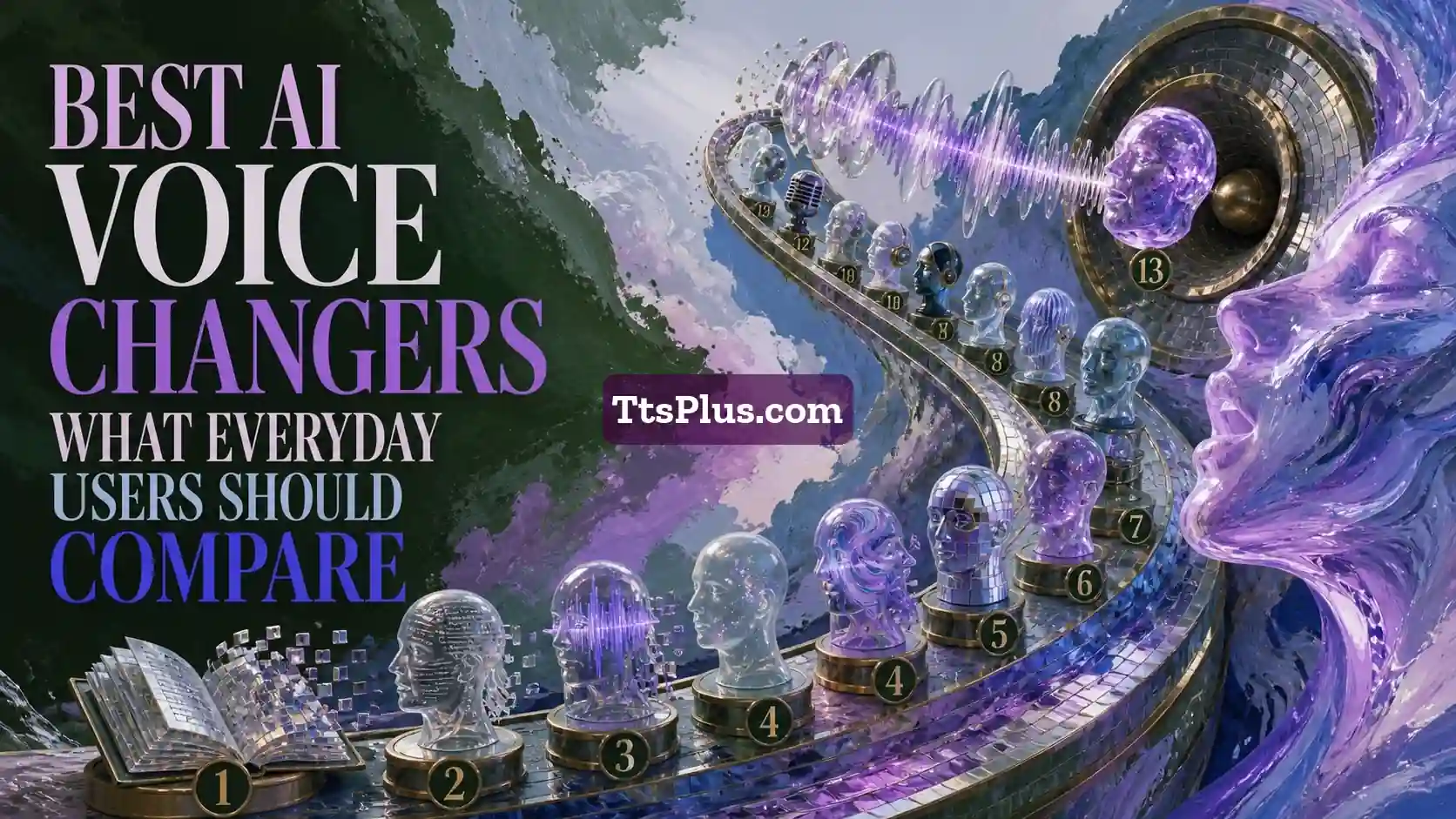 Best AI Voice Changers: What Everyday Users Should Compare — TtsPlus guide illustration