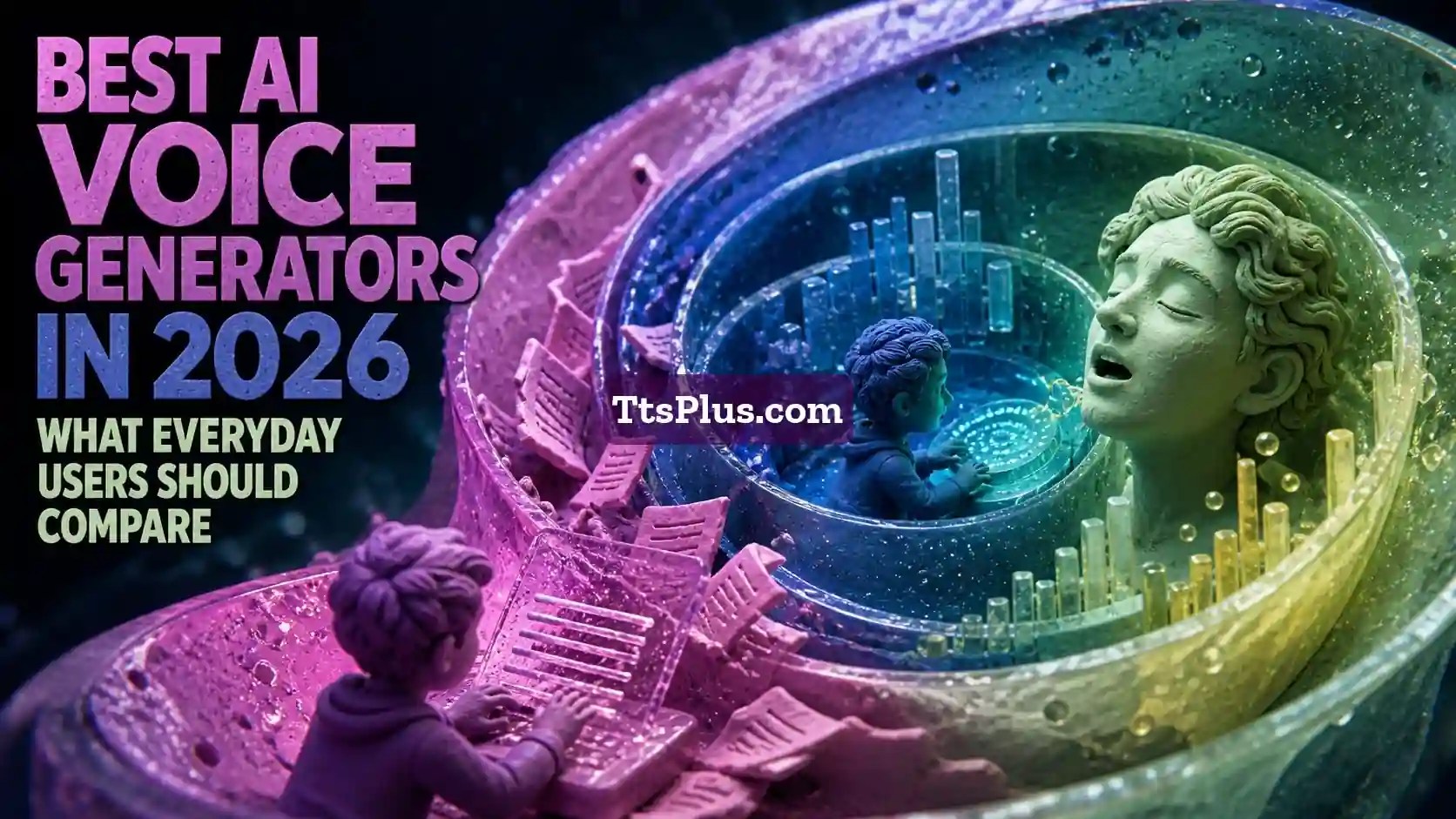 Best AI Voice Generators in 2026: What Everyday Users Should Compare — TtsPlus guide illustration
