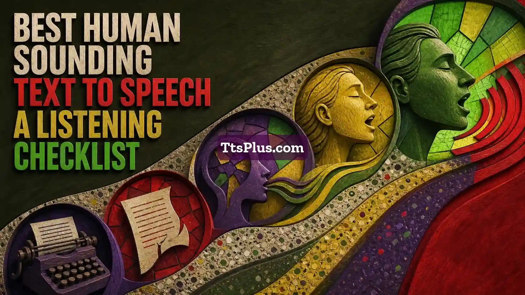 Best Human-Sounding Text to Speech: A Listening Checklist — TtsPlus guide illustration