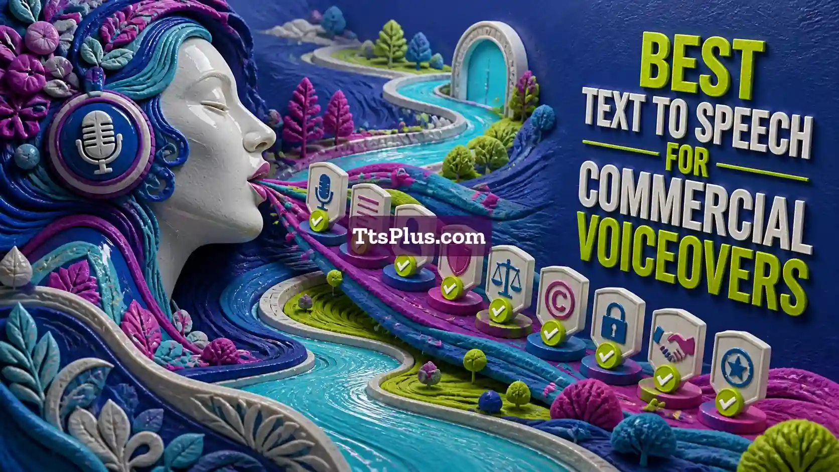 Best Text to Speech for Commercial Voiceovers — TtsPlus guide illustration