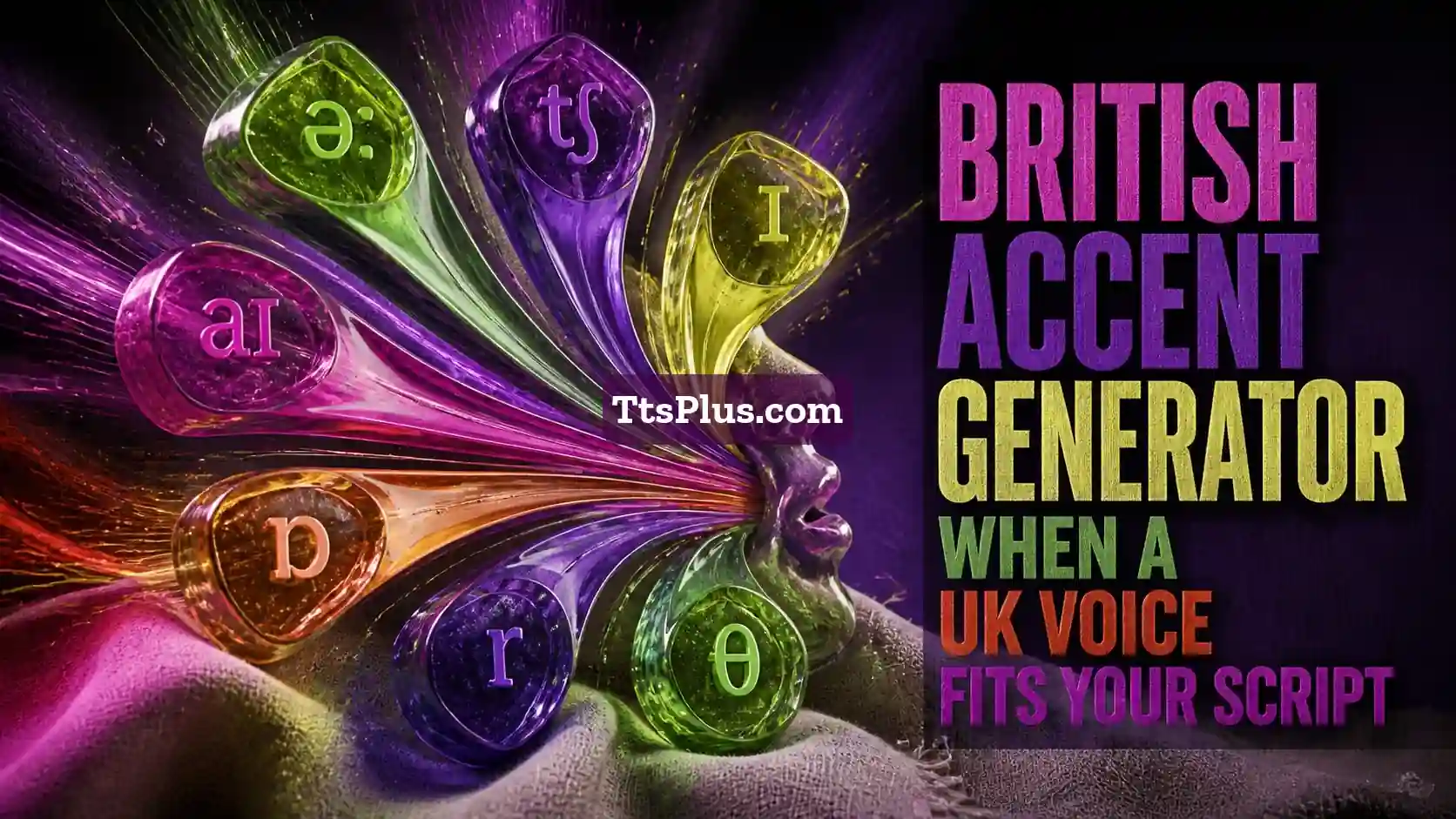 British Accent Generator: When a UK Voice Fits Your Script — TtsPlus guide illustration