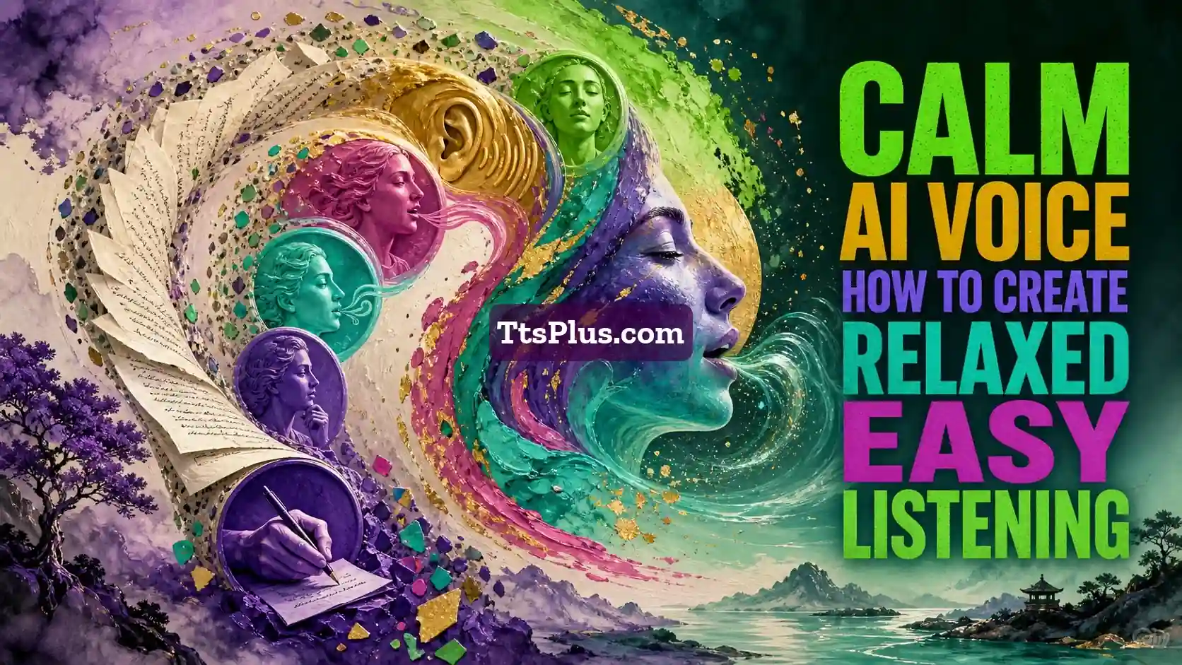 Calm AI Voice: How to Create Relaxed, Easy Listening — TtsPlus guide illustration