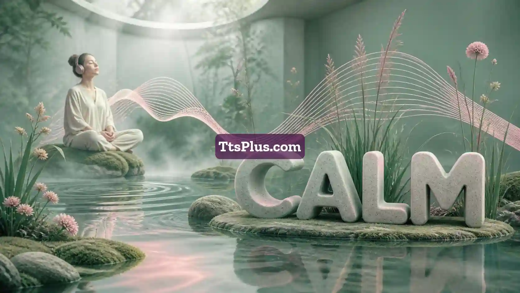 Calm AI Voice Generator illustration