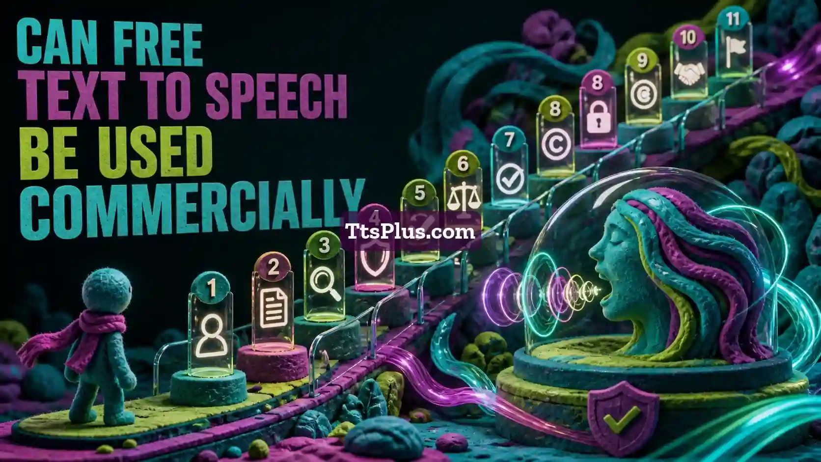 Can Free Text to Speech Be Used Commercially? — TtsPlus guide illustration