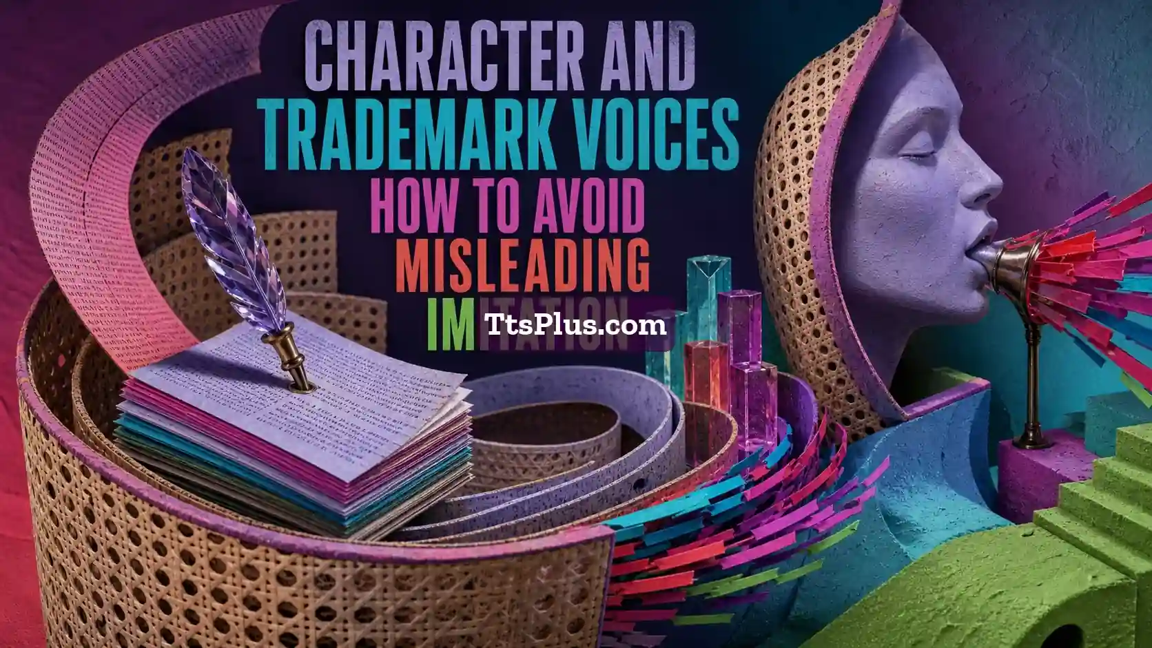 Character and Trademark Voices: How to Avoid Misleading Imitation — TtsPlus guide illustration