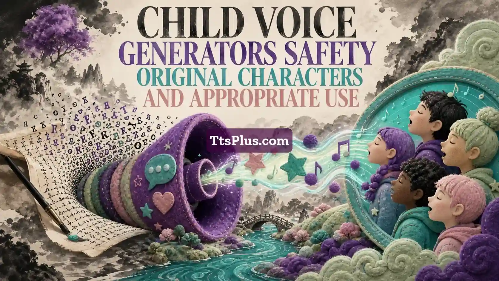 Child Voice Generators: Safety, Original Characters and Appropriate Use — TtsPlus guide illustration