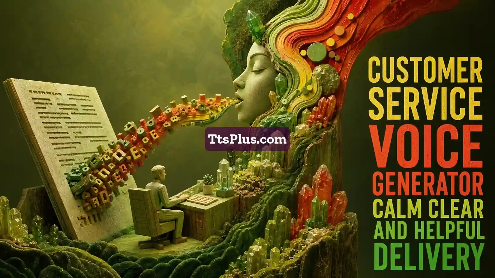Customer Service Voice Generator: Calm, Clear and Helpful Delivery — TtsPlus guide illustration