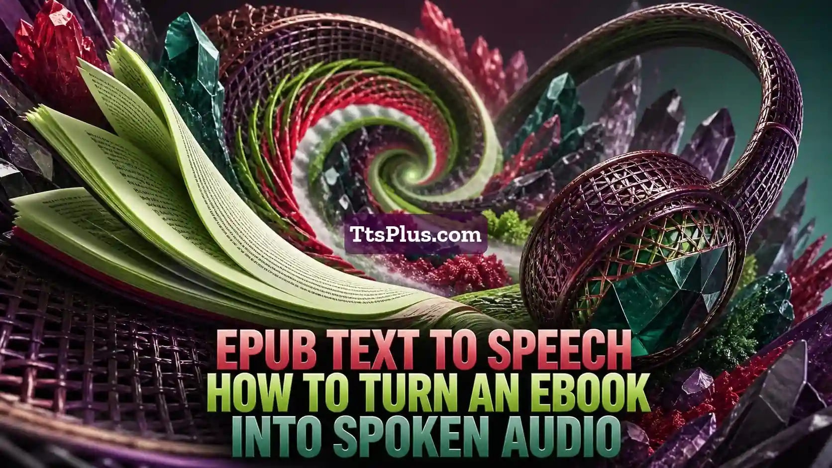 EPUB Text to Speech: How to Turn an Ebook into Spoken Audio — TtsPlus guide illustration