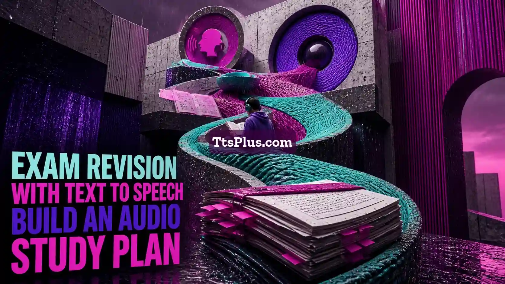Exam Revision with Text to Speech: Build an Audio Study Plan — TtsPlus guide illustration