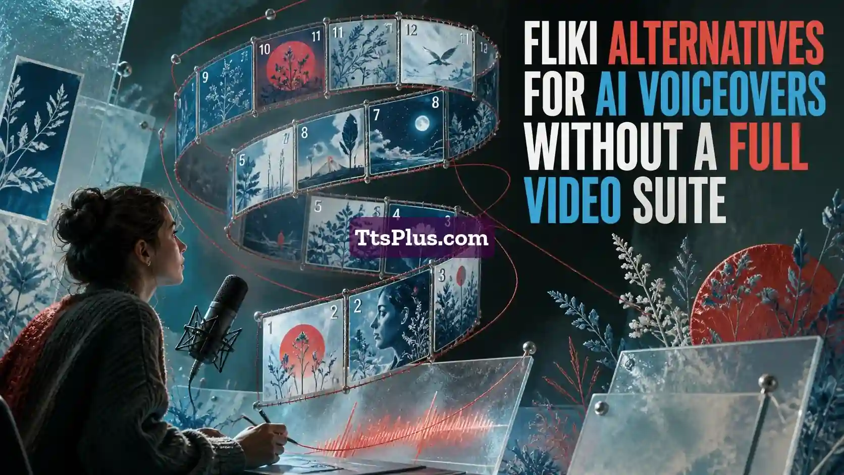 Fliki Alternatives for AI Voiceovers Without a Full Video Suite — TtsPlus guide illustration