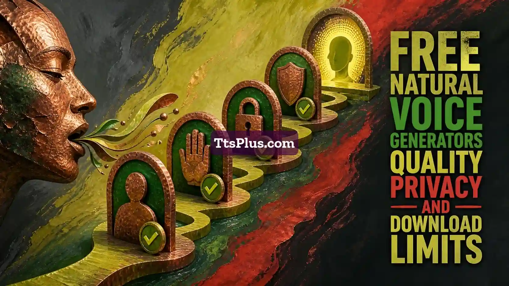 Free Natural Voice Generators: Quality, Privacy and Download Limits — TtsPlus guide illustration