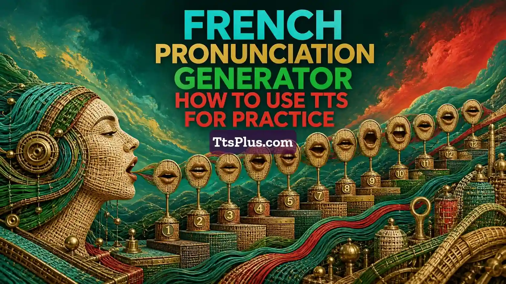 French Pronunciation Generator: How to Use TTS for Practice — TtsPlus guide illustration