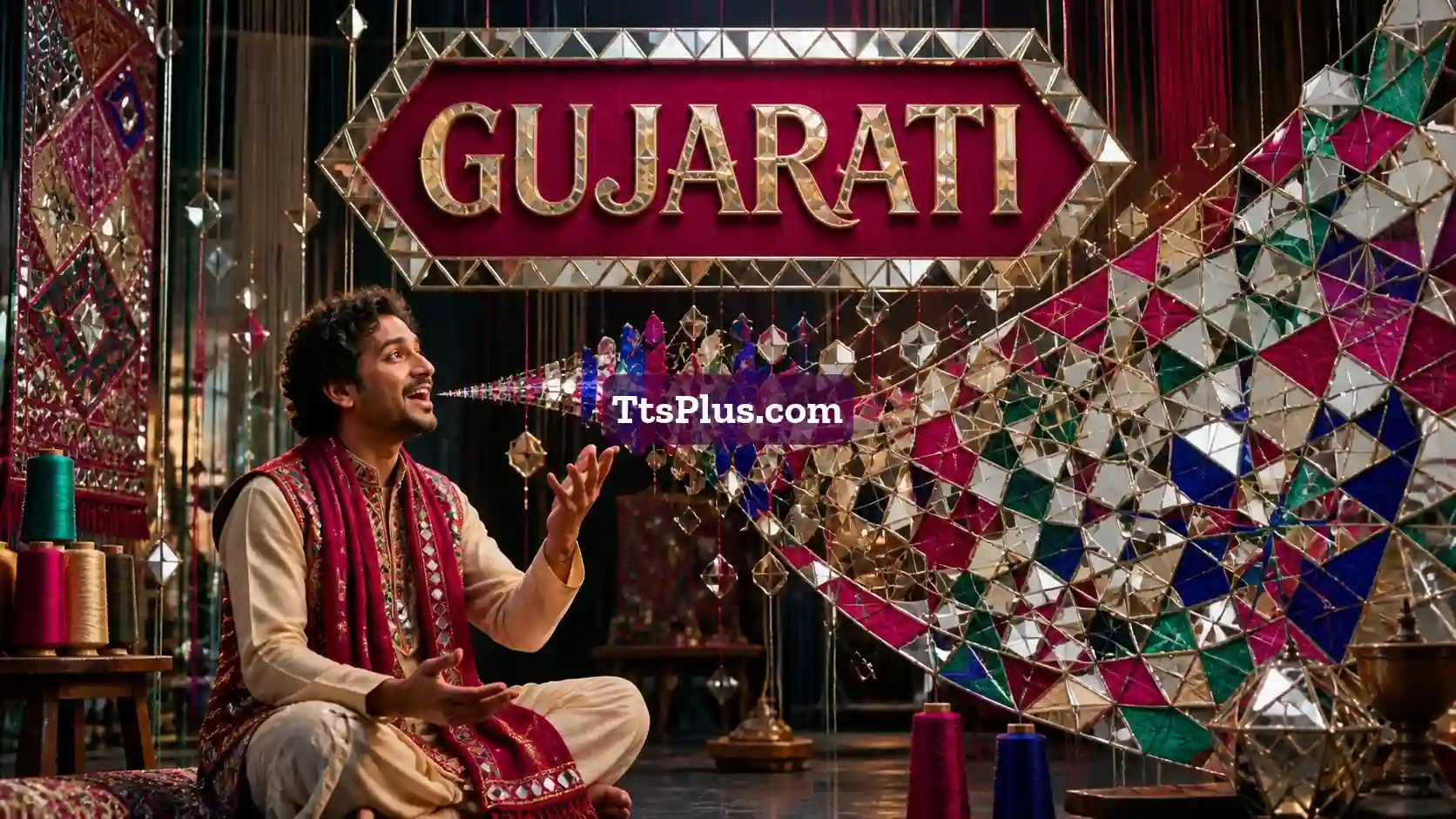 Gujarati Text to Speech illustration
