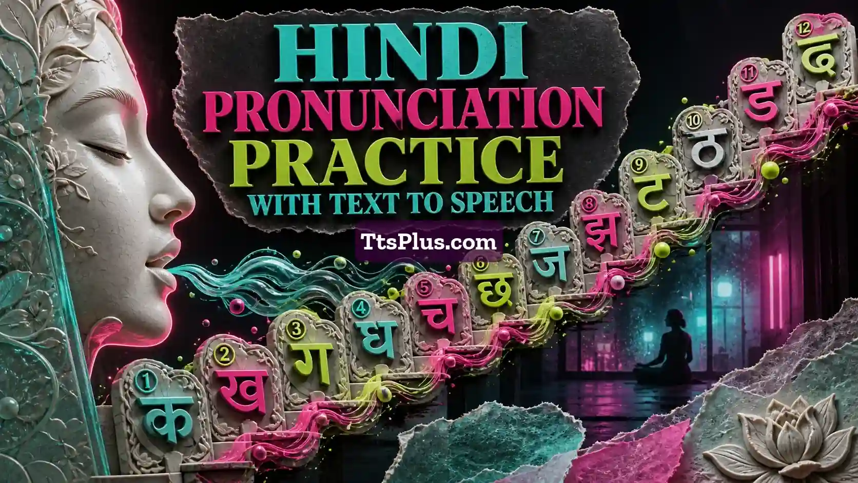 Hindi Pronunciation Practice with Text to Speech — TtsPlus guide illustration