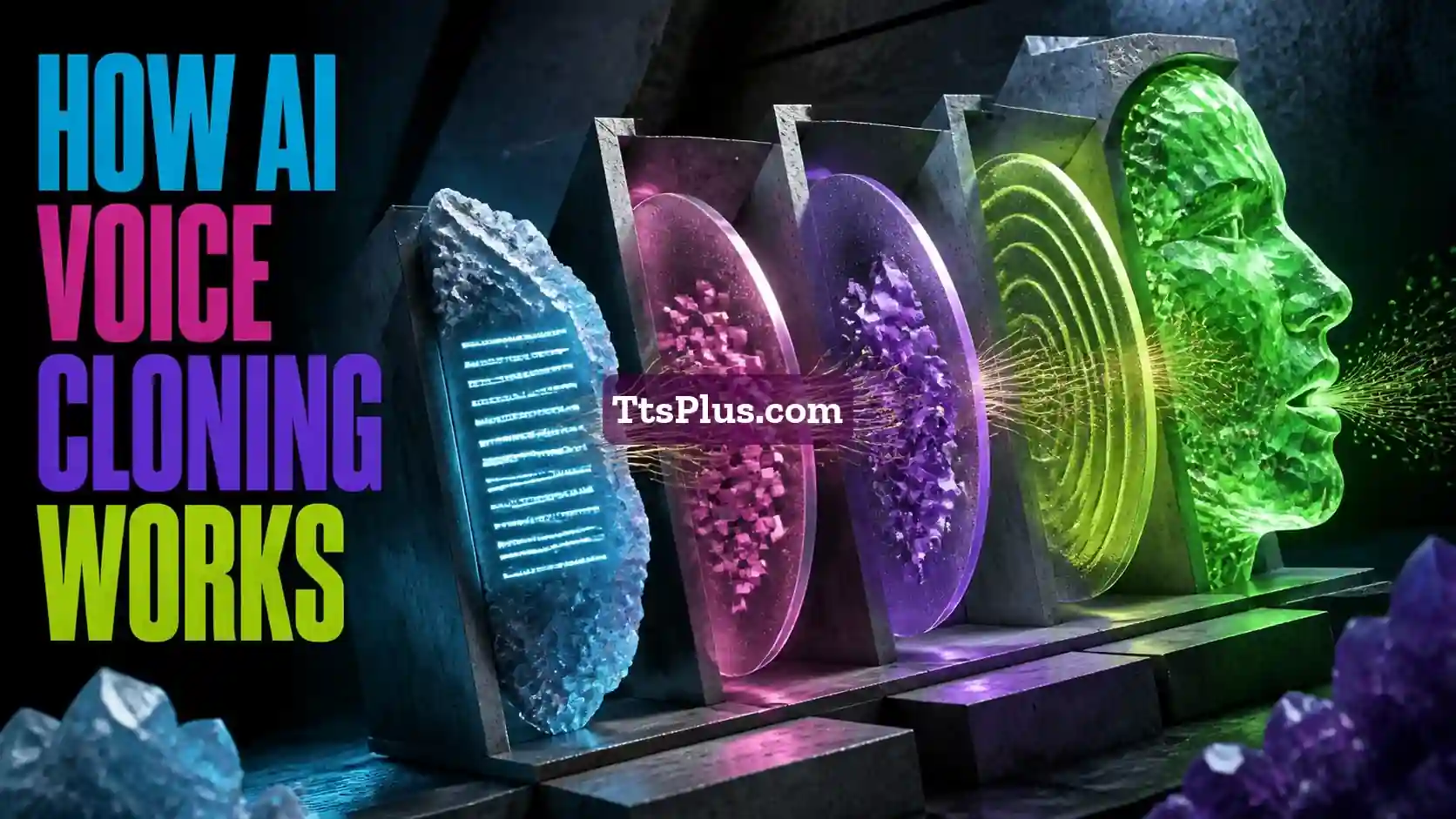 How AI Voice Cloning Works — TtsPlus guide illustration