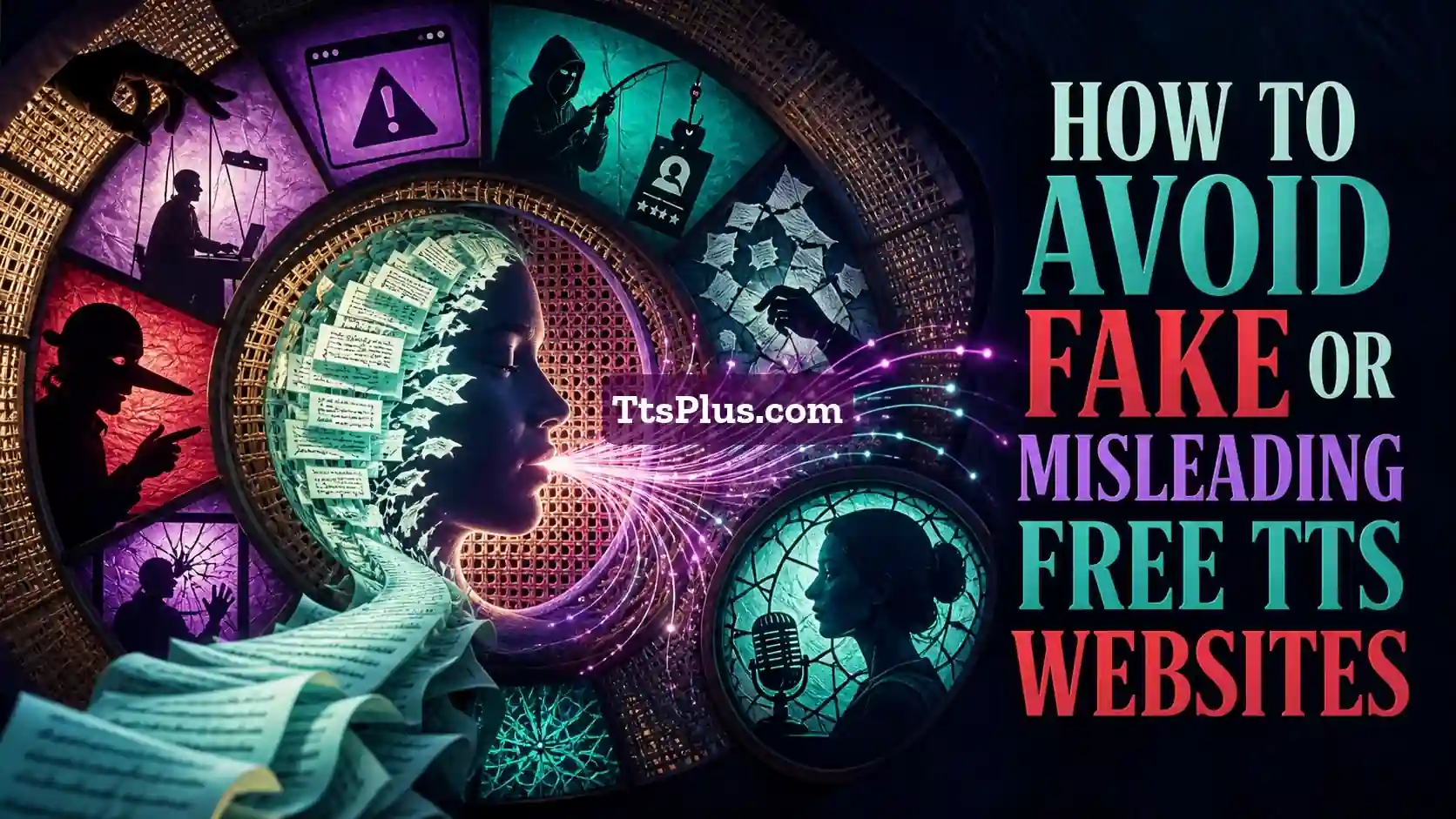 How to Avoid Fake or Misleading “Free TTS” Websites — TtsPlus guide illustration