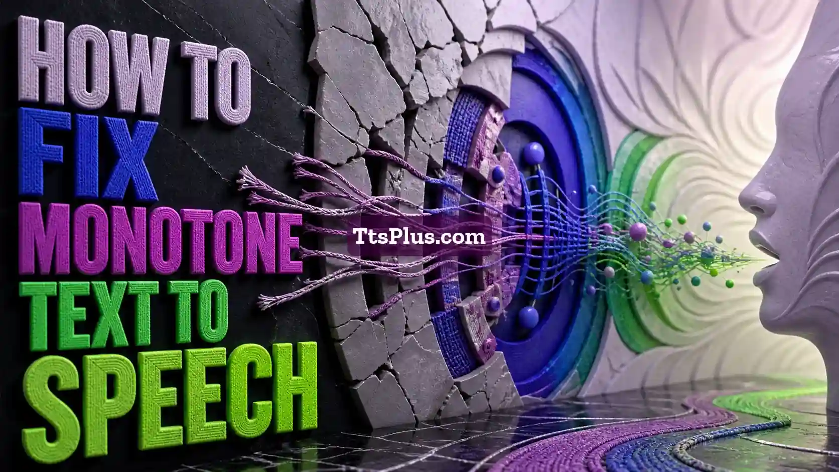 How to Fix Monotone Text to Speech — TtsPlus guide illustration