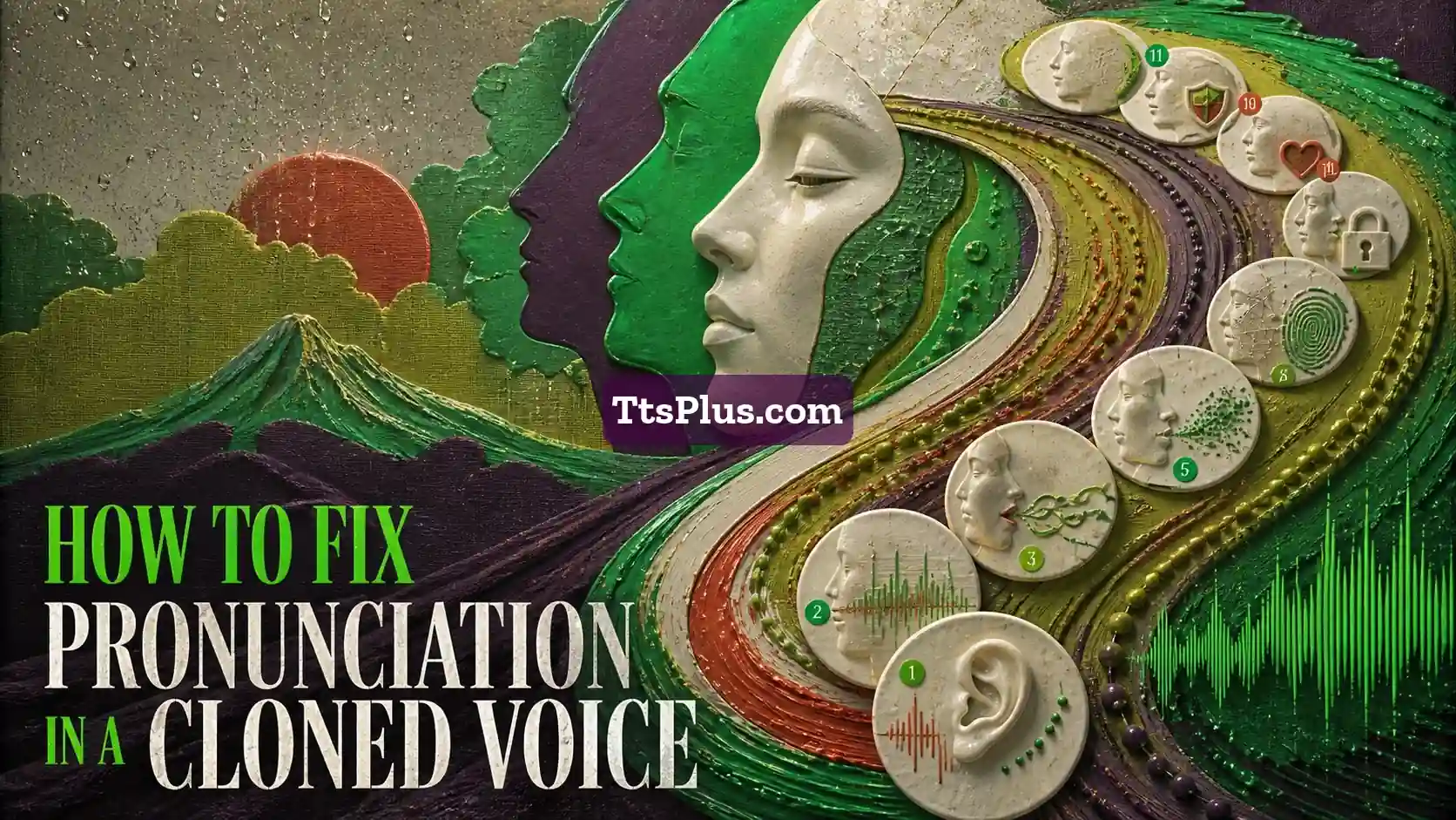 How to Fix Pronunciation in a Cloned Voice — TtsPlus guide illustration