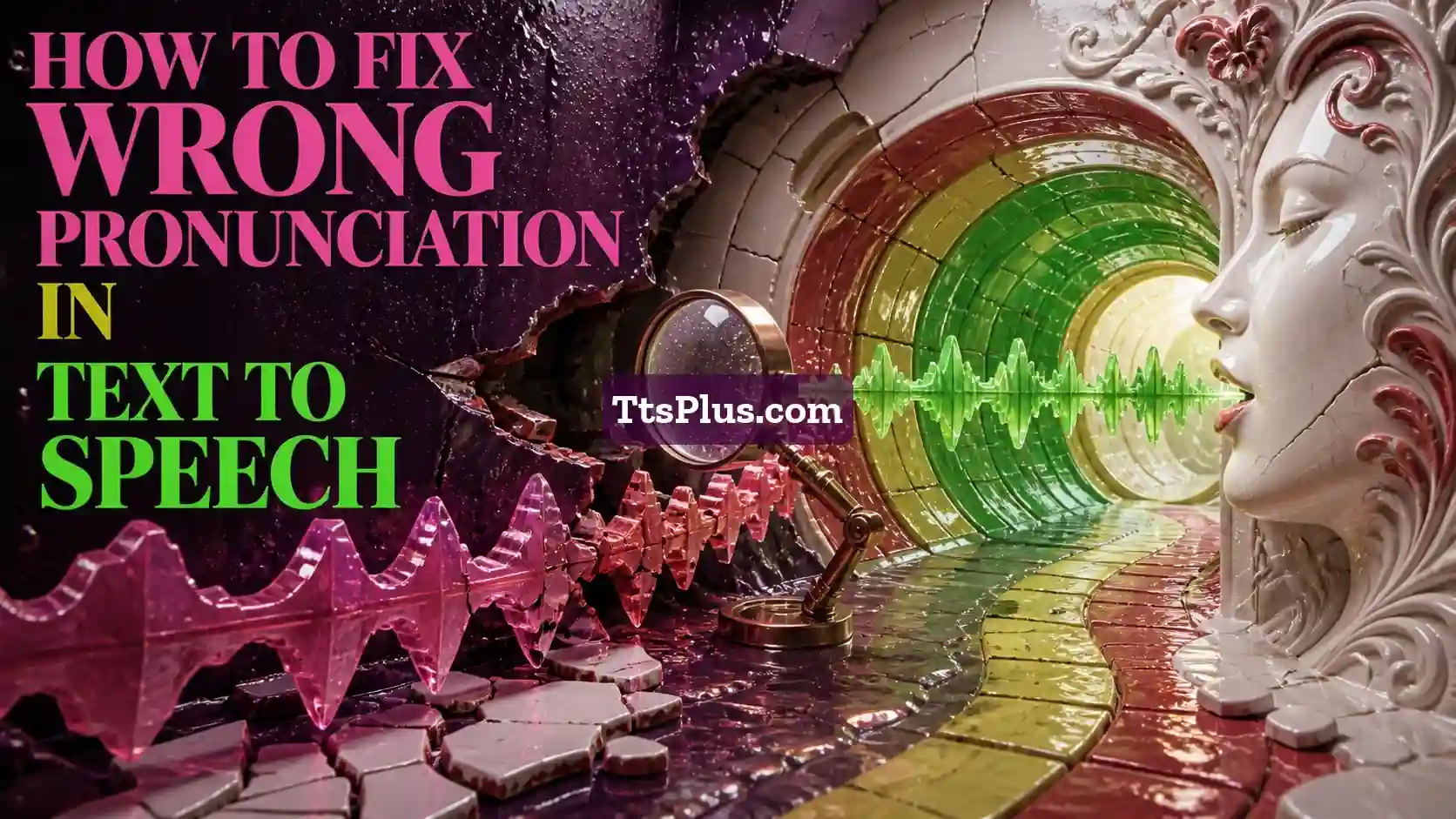 How to Fix Wrong Pronunciation in Text to Speech — TtsPlus guide illustration