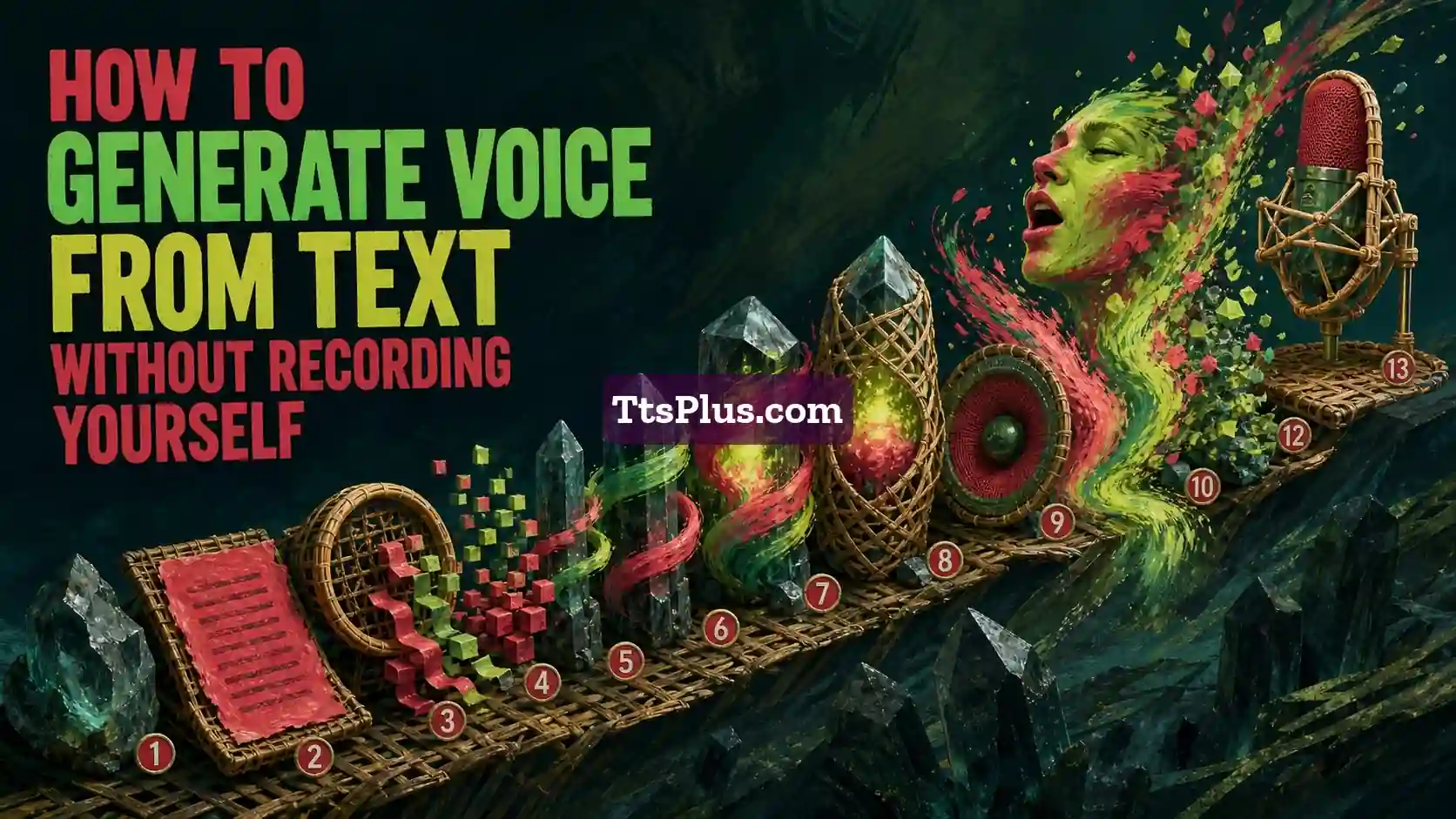 How to Generate Voice from Text Without Recording Yourself — TtsPlus guide illustration