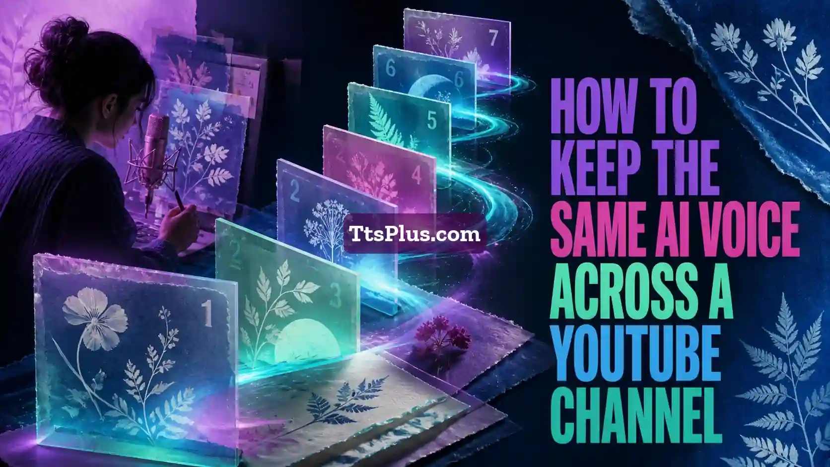 How to Keep the Same AI Voice Across a YouTube Channel — TtsPlus guide illustration