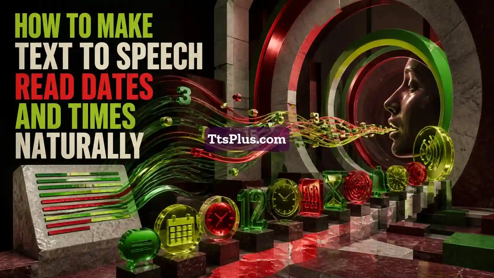 How to Make Text to Speech Read Dates and Times Naturally — TtsPlus guide illustration