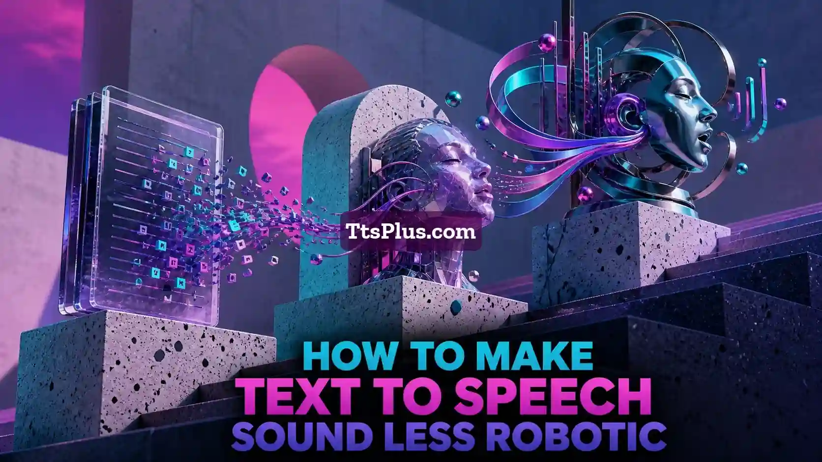 How to Make Text to Speech Sound Less Robotic — TtsPlus guide illustration