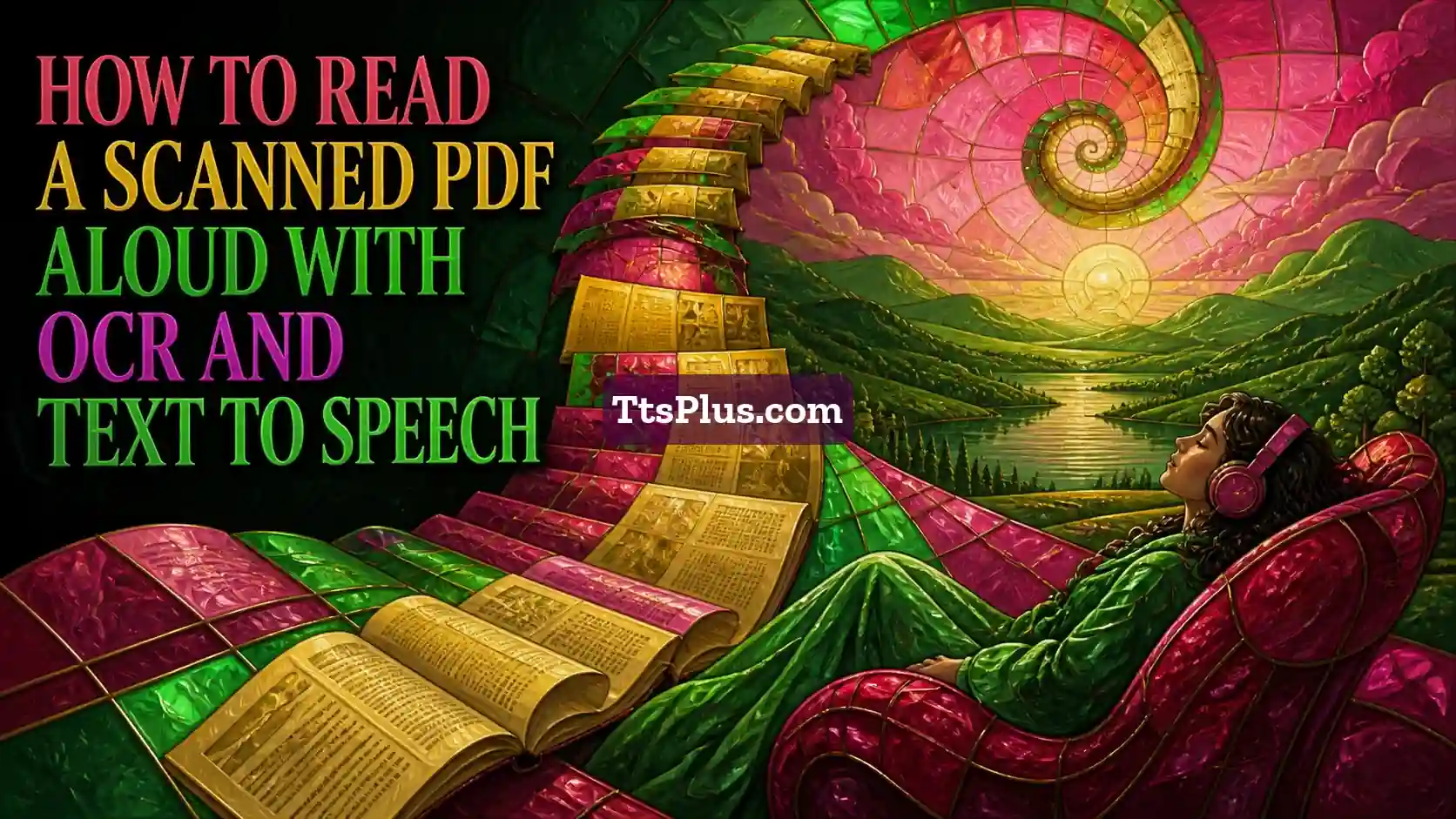 How to Read a Scanned PDF Aloud with OCR and Text to Speech — TtsPlus guide illustration