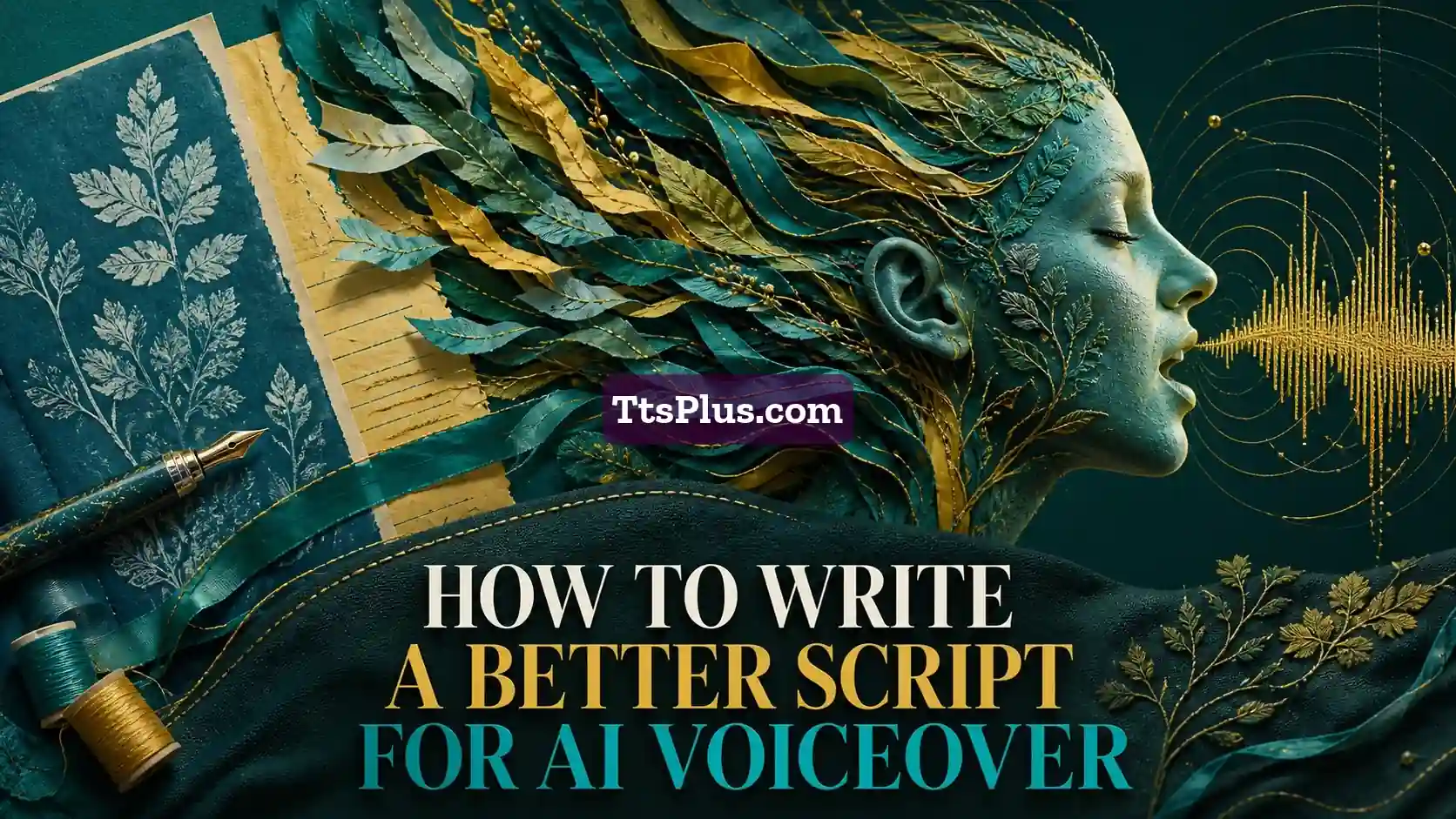 How to Write a Better Script for AI Voiceover — TtsPlus guide illustration