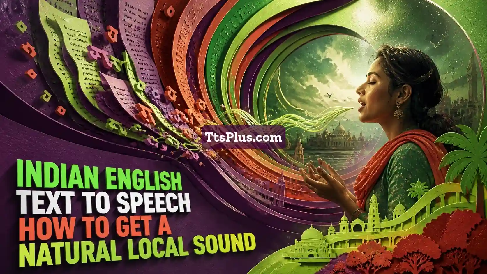 Indian English Text to Speech: How to Get a Natural Local Sound — TtsPlus guide illustration