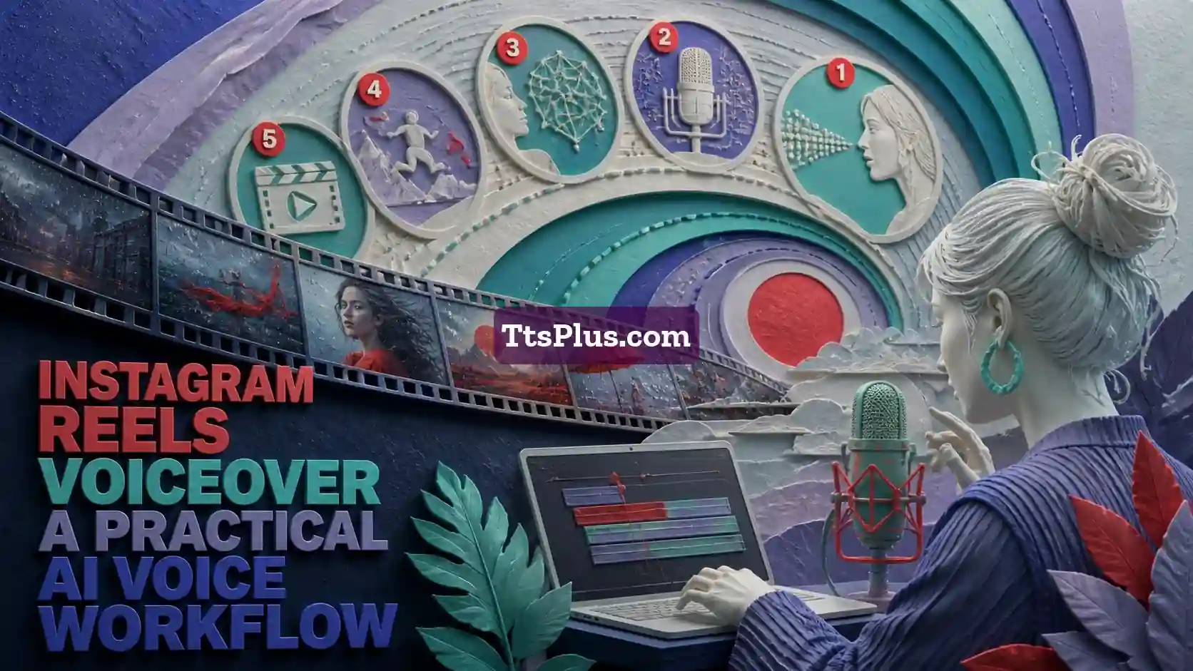 Instagram Reels Voiceover: A Practical AI Voice Workflow — TtsPlus guide illustration