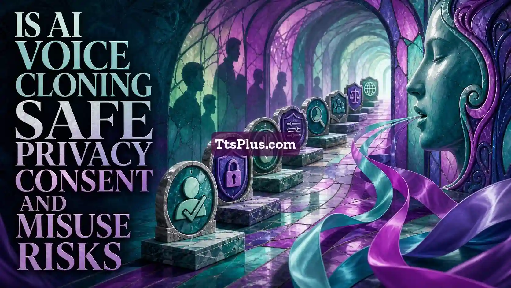Is AI Voice Cloning Safe? Privacy, Consent and Misuse Risks — TtsPlus guide illustration