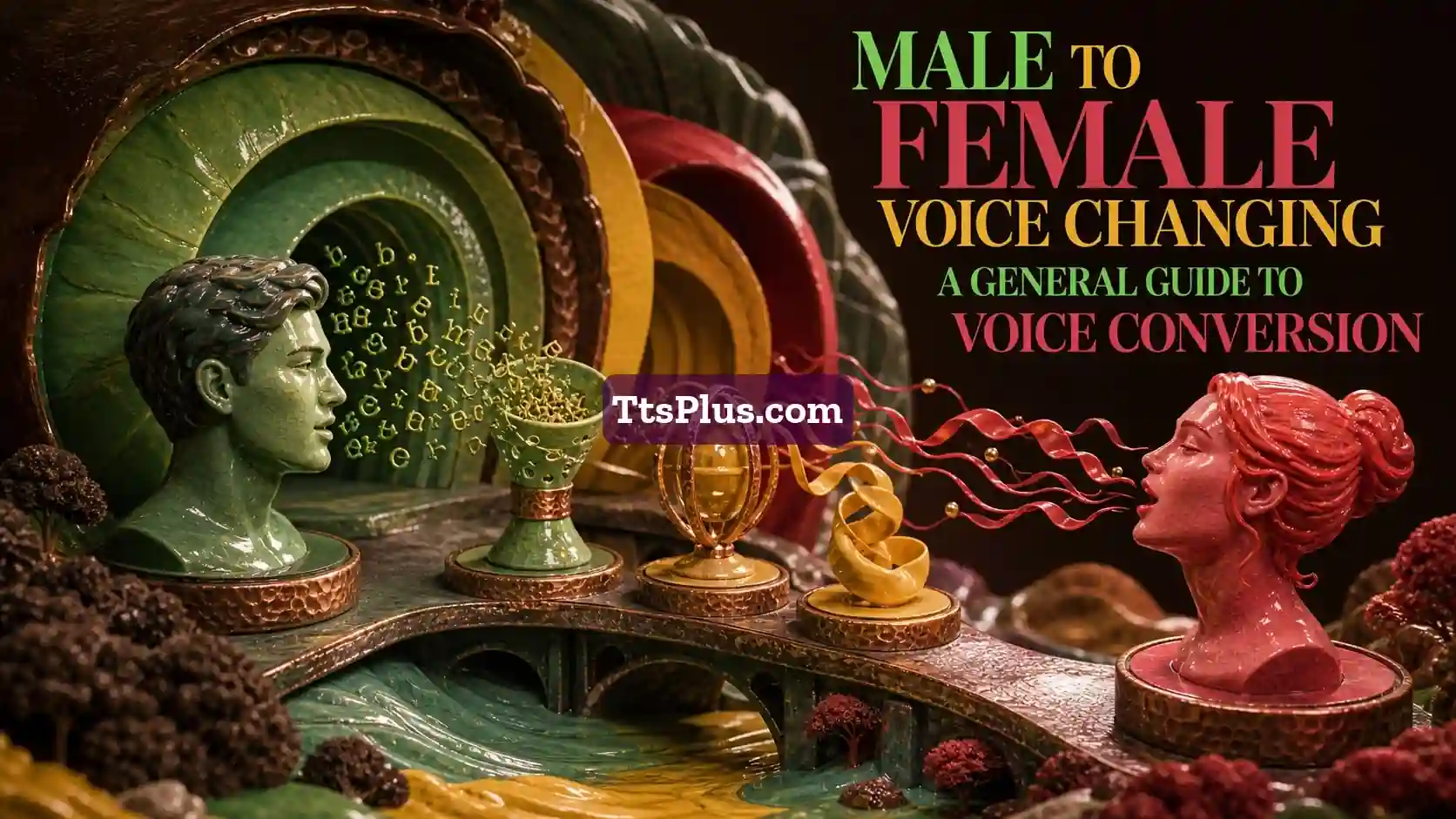 Male-to-Female Voice Changing: A General Guide to Voice Conversion — TtsPlus guide illustration
