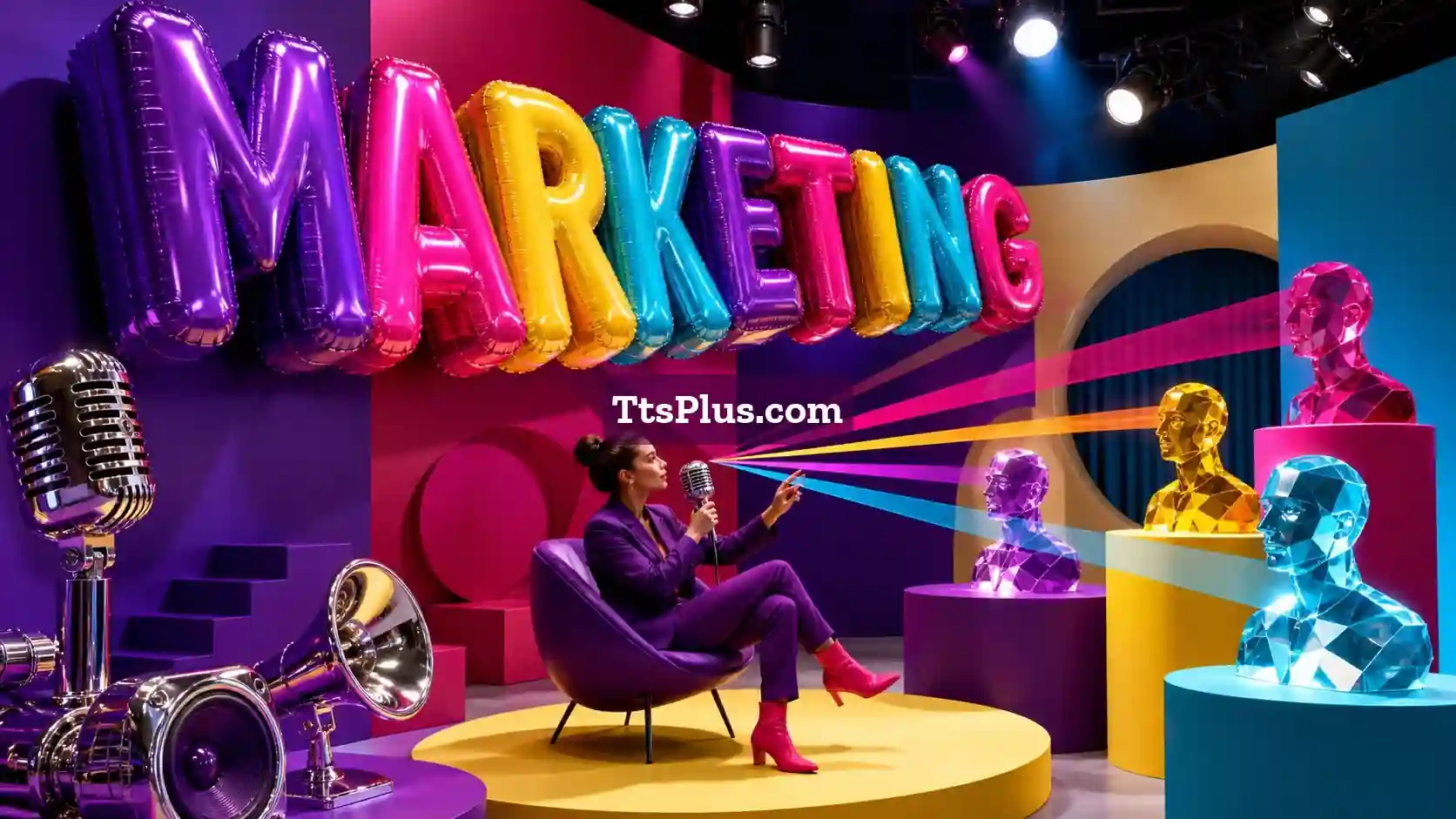 Text to Speech for Marketing illustration