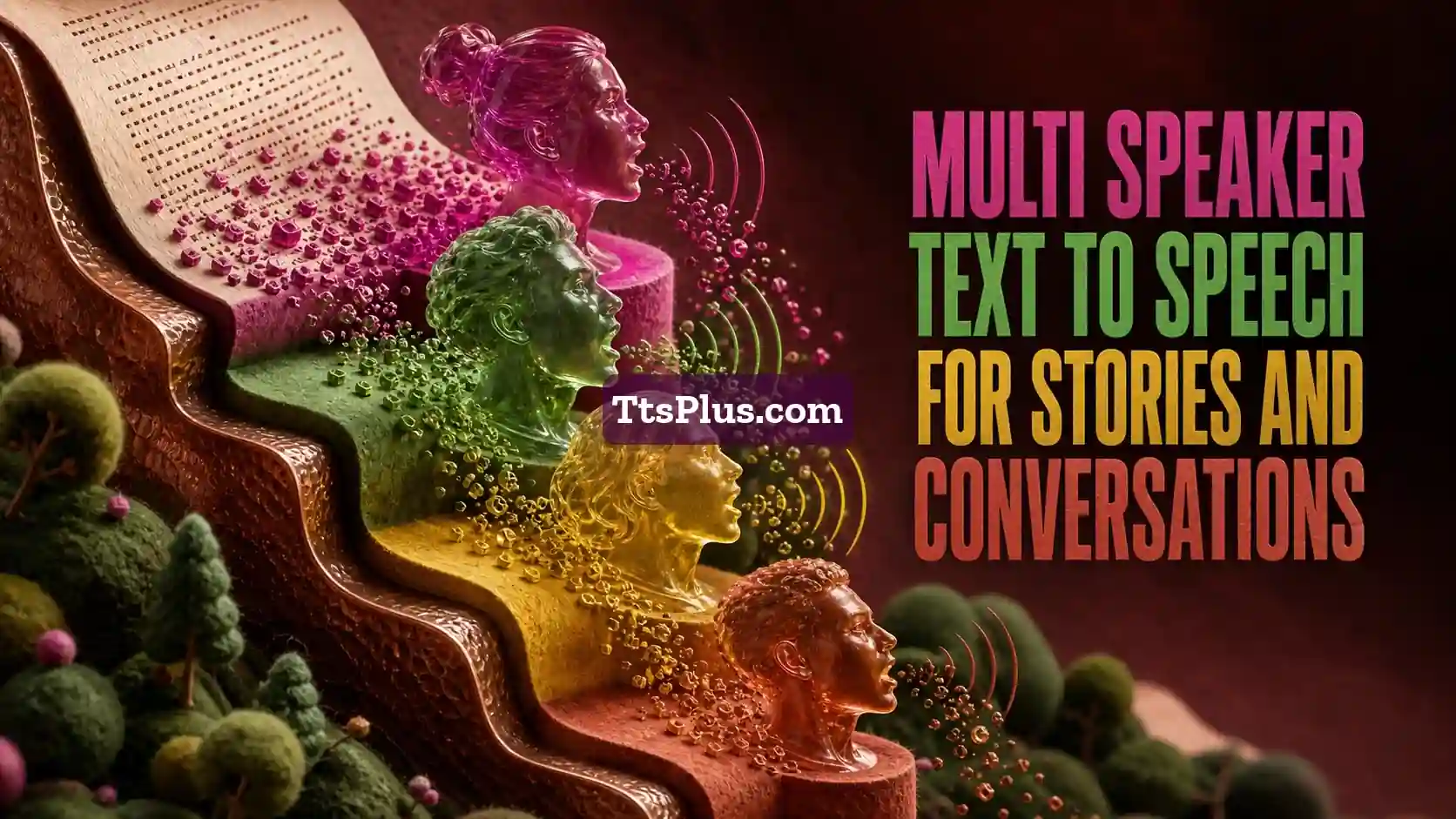 Multi-Speaker Text to Speech for Stories and Conversations — TtsPlus guide illustration