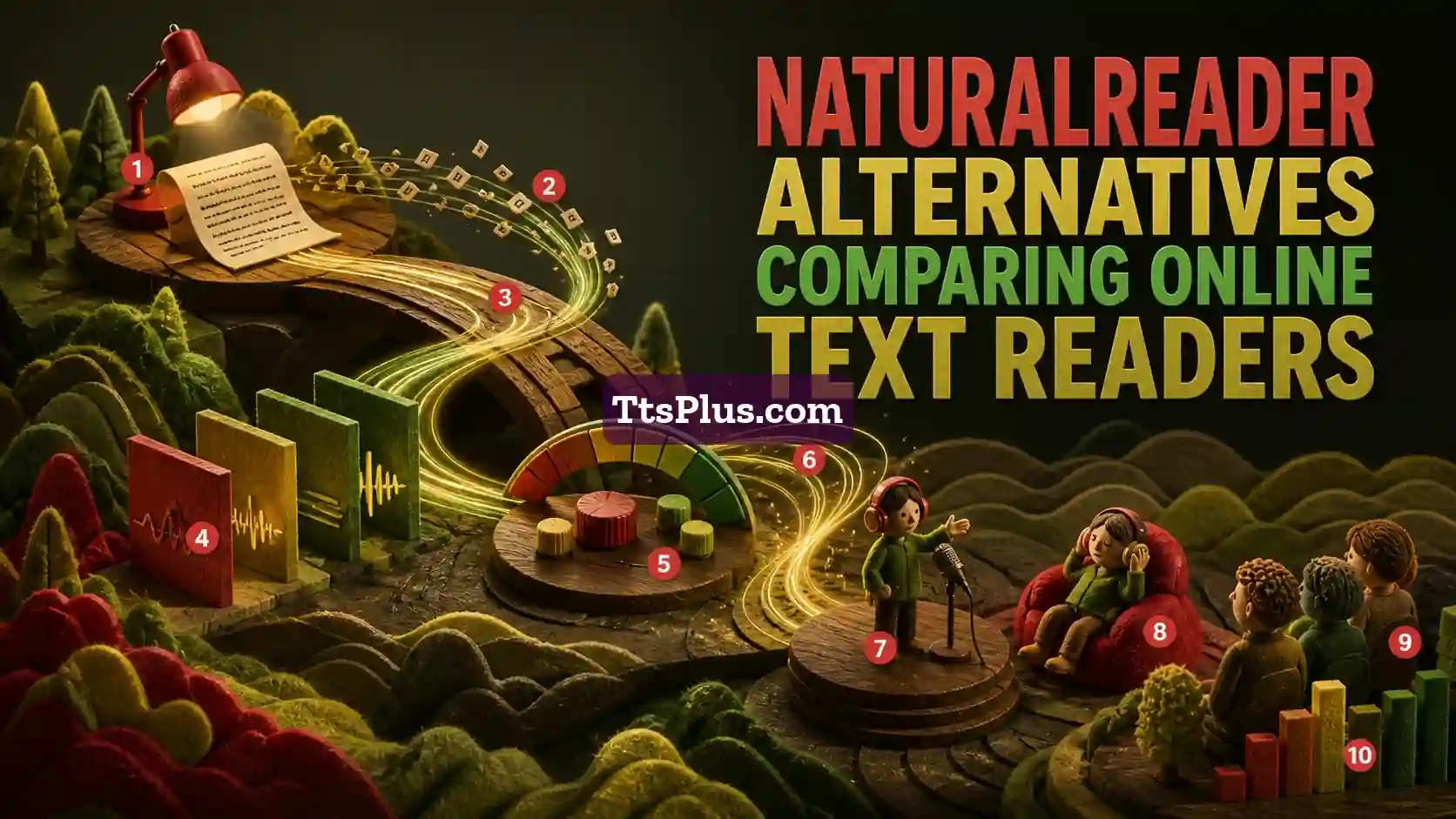 NaturalReader Alternatives: Comparing Online Text Readers — TtsPlus guide illustration