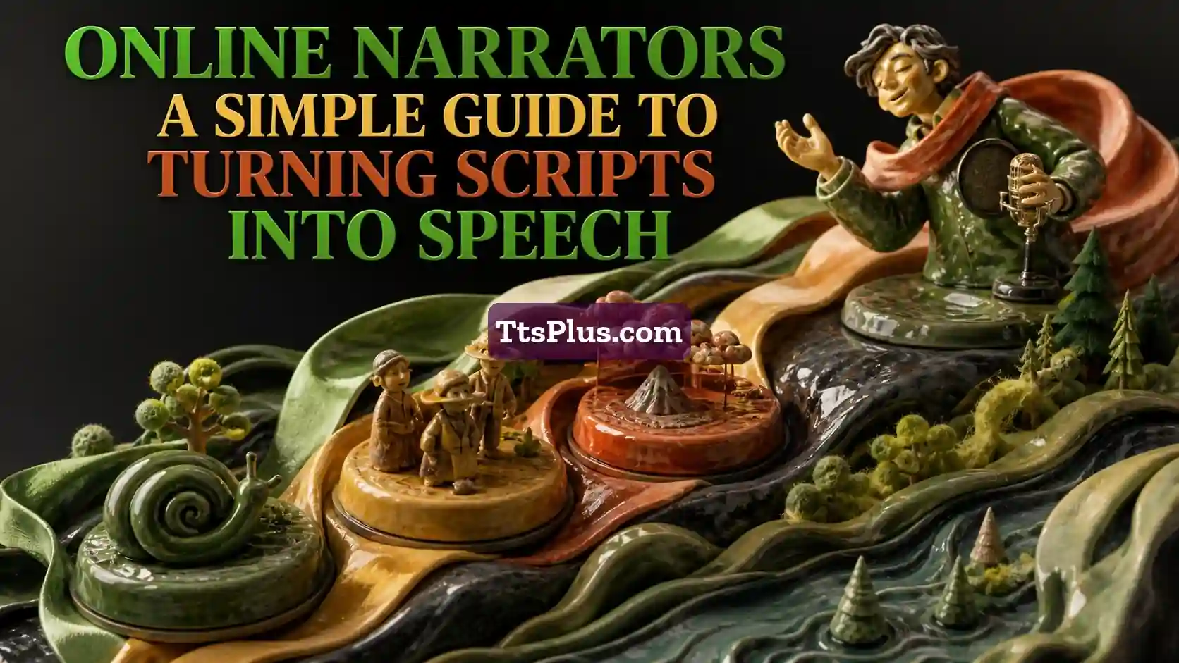 Online Narrators: A Simple Guide to Turning Scripts into Speech — TtsPlus guide illustration