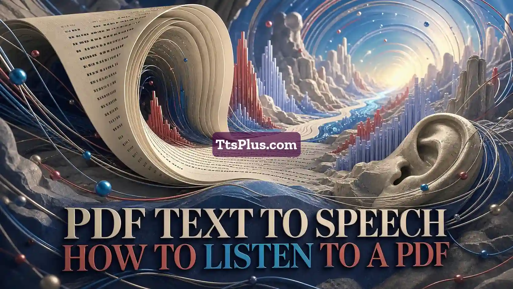 PDF Text to Speech: How to Listen to a PDF — TtsPlus guide illustration