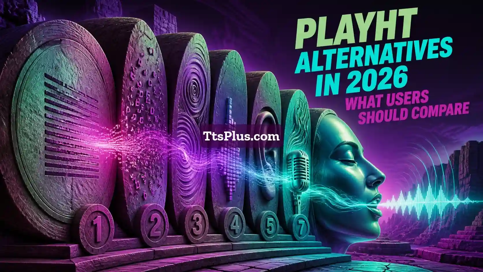 PlayHT Alternatives in 2026: What Users Should Compare — TtsPlus guide illustration