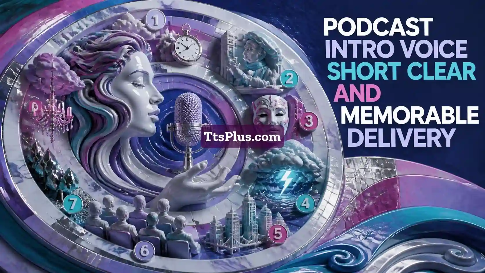 Podcast Intro Voice: Short, Clear and Memorable Delivery — TtsPlus guide illustration