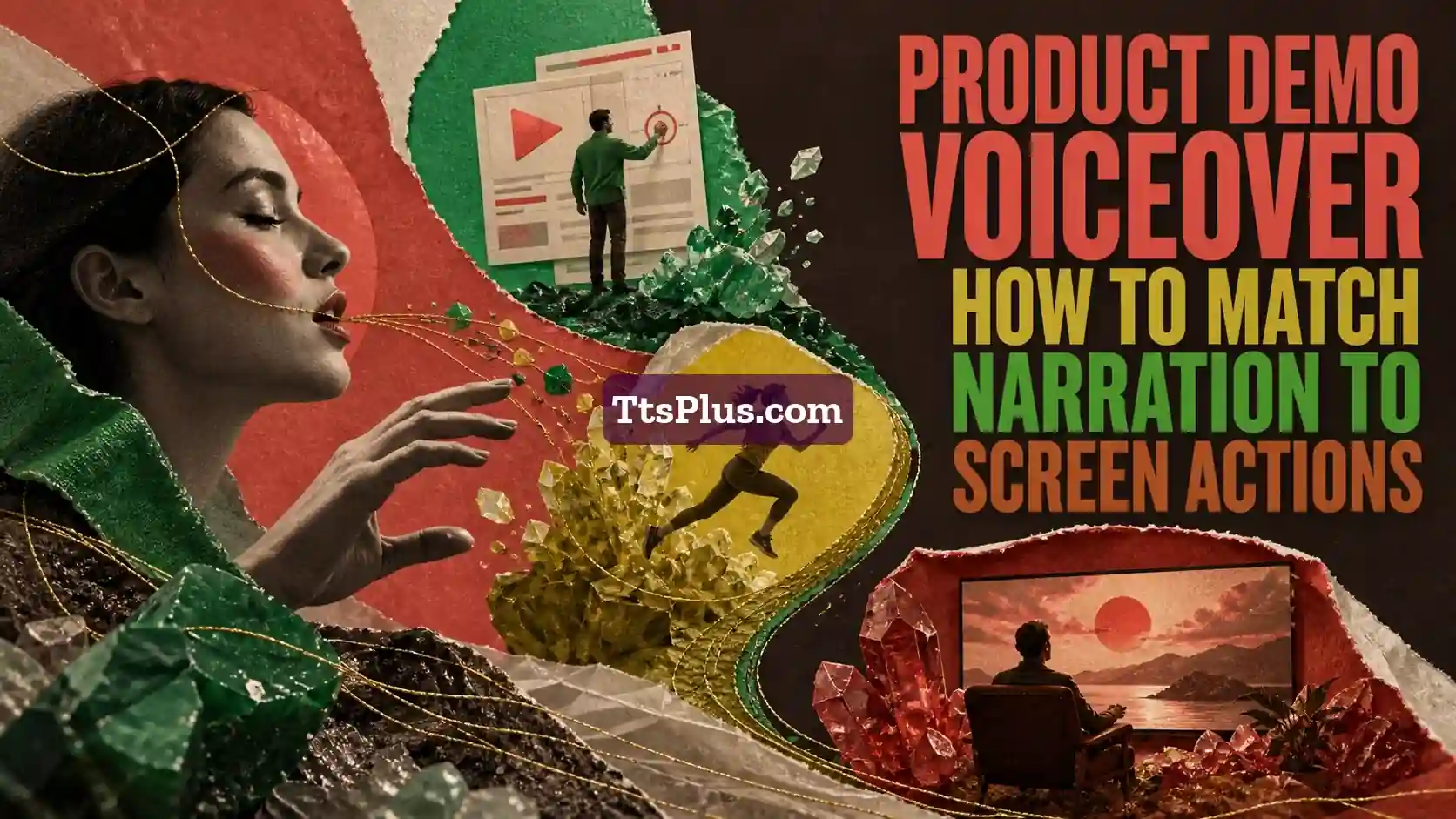 Product Demo Voiceover: How to Match Narration to Screen Actions — TtsPlus guide illustration