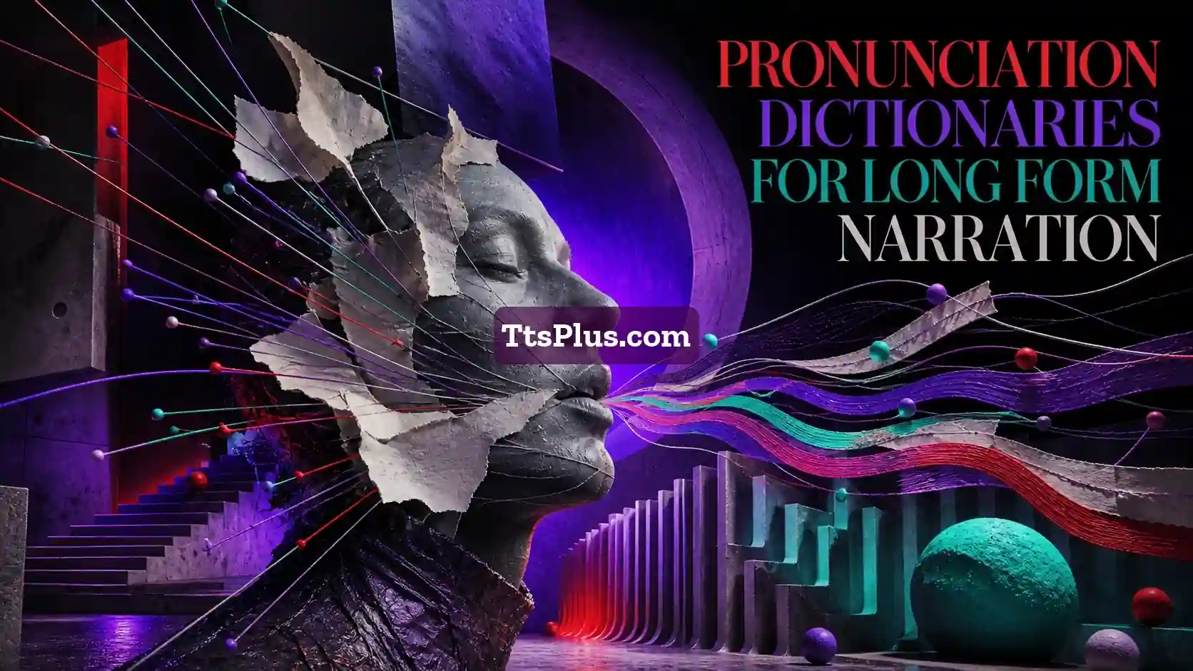 Pronunciation Dictionaries for Long-Form Narration — TtsPlus guide illustration