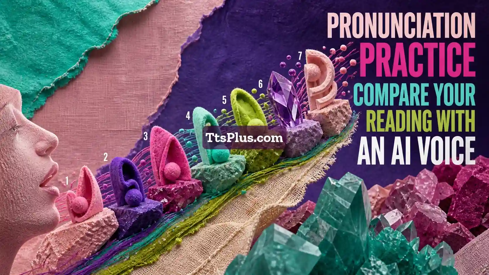 Pronunciation Practice: Compare Your Reading with an AI Voice — TtsPlus guide illustration
