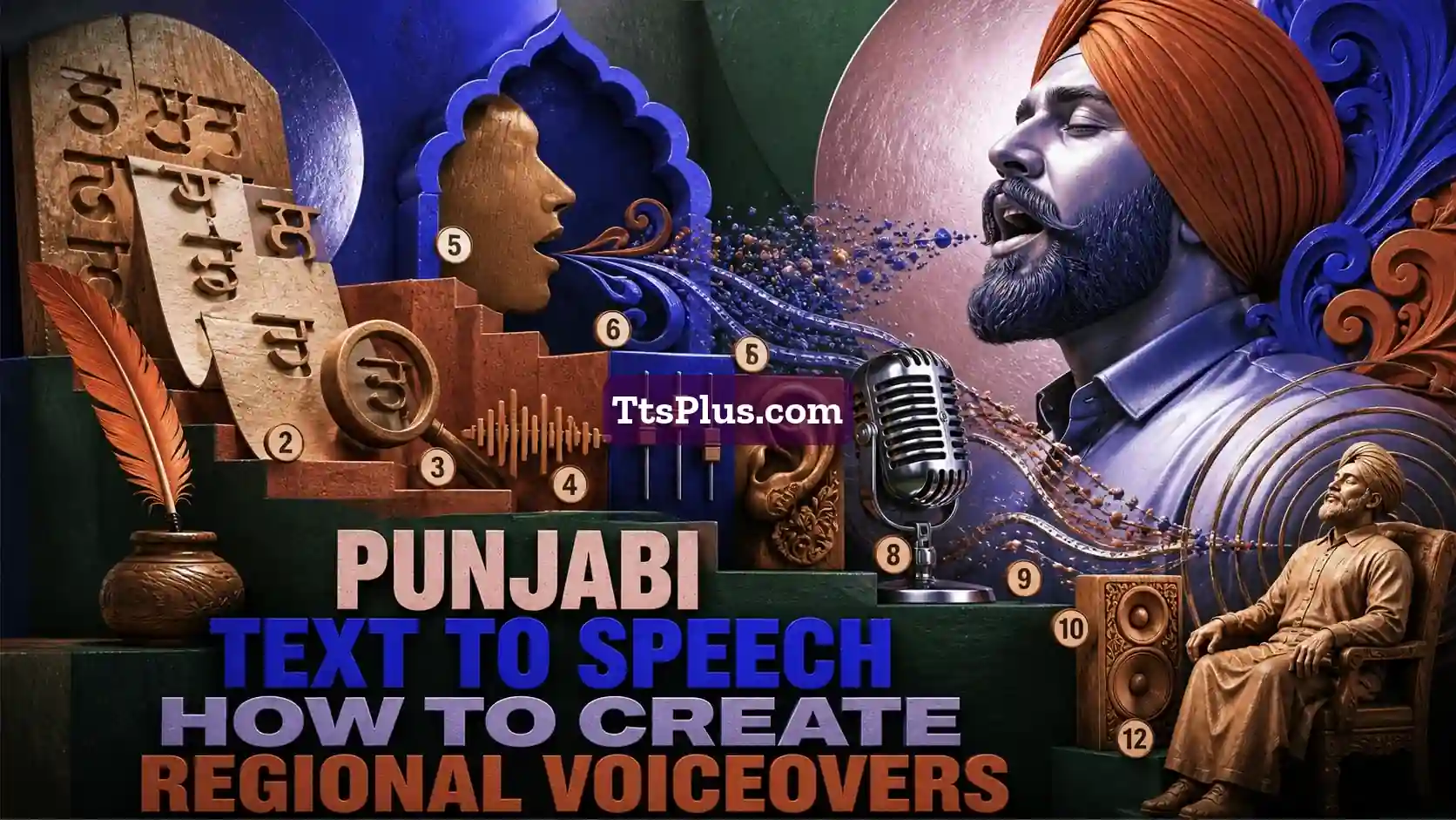 Punjabi Text to Speech: How to Create Regional Voiceovers — TtsPlus guide illustration