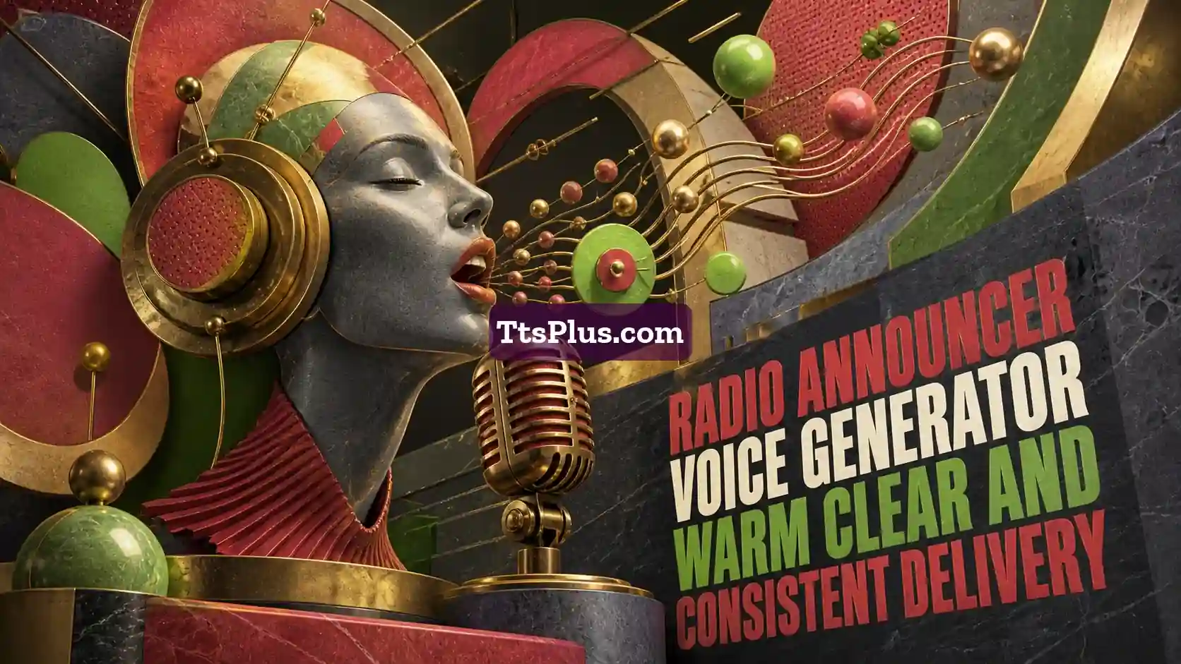 Radio Announcer Voice Generator: Warm, Clear and Consistent Delivery — TtsPlus guide illustration