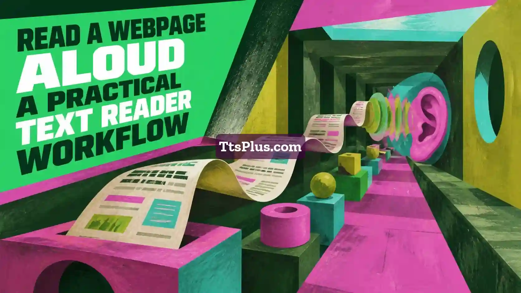 Read a Webpage Aloud: A Practical Text Reader Workflow — TtsPlus guide illustration